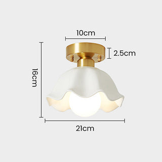 Nordic Ceiling Light - Mini White Ceiling Fixture | Scandinavian Lighting for Bedroom & Dining