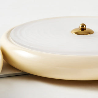 Circular LED Ceiling Lamp – Modern Ceiling Light | Flush Mount White Fixture