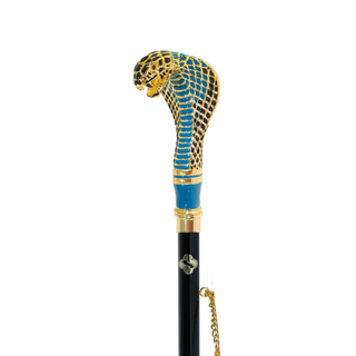 24K gold-plated cobra handle handmade Italian luxury shoehorn close-up