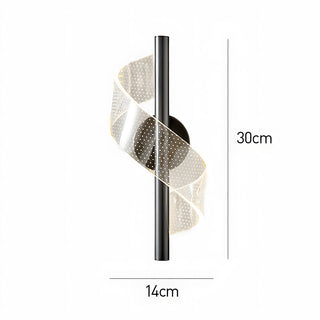 Acrylic shade wall lamp ambient warm glow — modern indoor