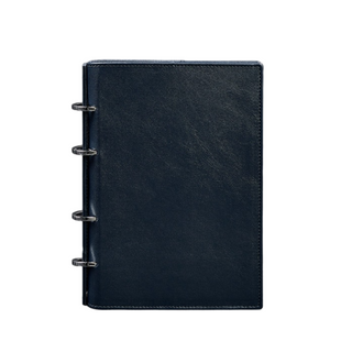 leather bound notebook a5 soft cover journal premium paper interchangeable refill front view