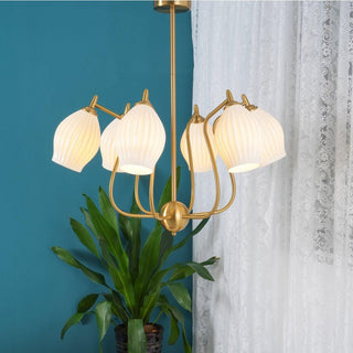 Contemporary ceramic chandelier flower design ceiling pendant