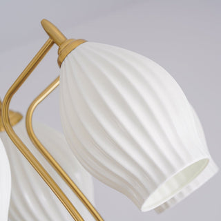 Contemporary ceramic chandelier flower design ceiling light
