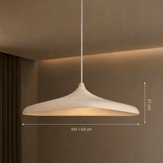 Wabi-Sabi Pendant Light – Concrete Pendant Light With Adjustable Cable & Matte Finish Lighting