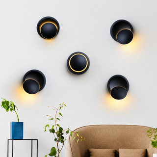 Adjustable Wall Lamp – Contemporary Metal Wall Sconce with 350° Rotation Light