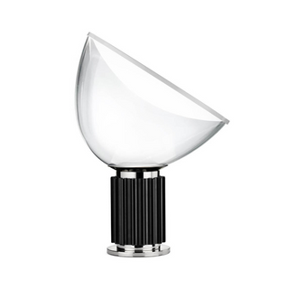 Minimalist matte black aluminum desk lamp — gloss white reflector