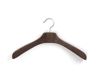 luxury wooden coat hanger premium leather non slip clothes organizer detail