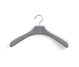 luxury wooden coat hanger premium leather non slip clothes organizer close-up