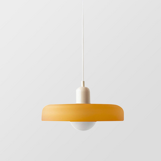 Suspension Bauhaus – Lampe géométrique en verre coloré pour salon