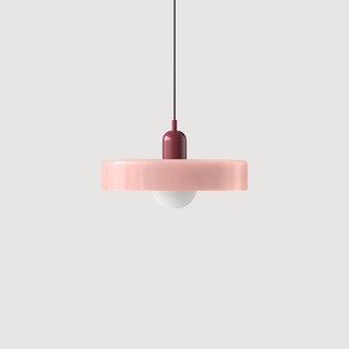 Suspension Bauhaus – Lampe géométrique en verre coloré pour salon