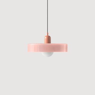 Suspension Bauhaus – Lampe géométrique en verre coloré pour salon