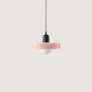 Suspension Bauhaus – Lampe géométrique en verre coloré pour salon