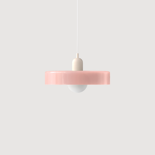 Suspension Bauhaus – Lampe géométrique en verre coloré pour salon