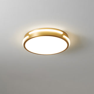 Copper Gold Ceiling Light - Modern Round LED Fixture | Stylish Living Room Lamp