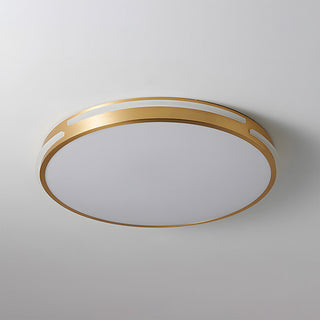 Copper Gold Ceiling Light - Modern Round LED Fixture | Stylish Living Room Lamp