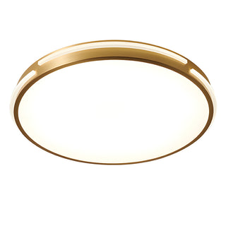 Copper Gold Ceiling Light - Modern Round LED Fixture | Stylish Living Room Lamp