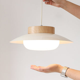 Cream acrylic pendant lamp — modern kitchen island light