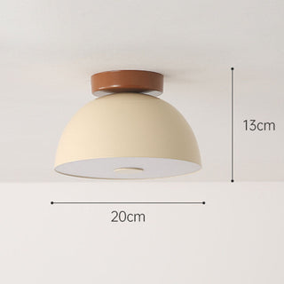 Retro Iron Ceiling Lamp - Cream Aisle Light With Adjustable Color Temperature