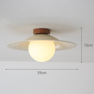 Retro Iron Ceiling Lamp - Cream Aisle Light With Adjustable Color Temperature