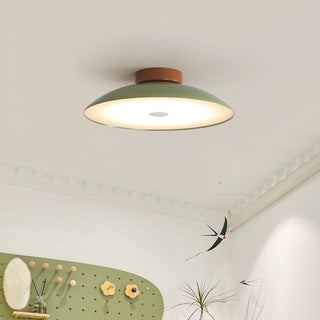 Retro cream iron ceiling lamp close-up, adjustable temperature