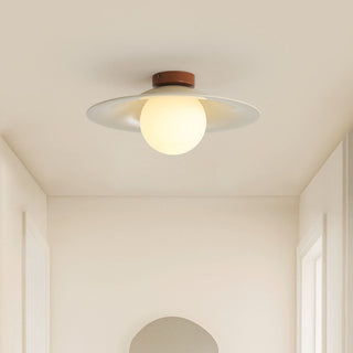 Cream aisle ceiling lamp, retro iron adjustable color light