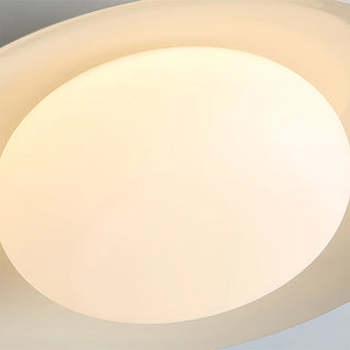 Plafonnier crème - Suspension ronde blanche avec LED à faible consommation d'énergie