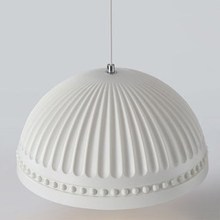 Cream Resin Pendant Light – Adjustable Vintage Style Lamp for Dining Room