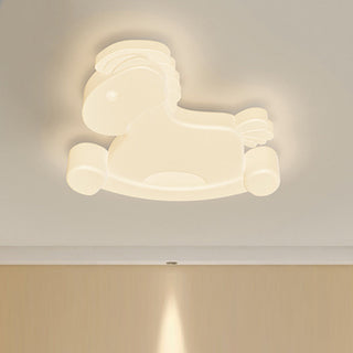Multi-shape cream ceiling lamp kids – warm soft ambient LED