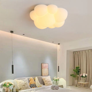 Kids ceiling fixture cat claw 3D – white LED flush mount