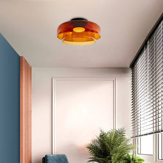 Modern Glass Ceiling Lamp - Designer Creative Glass Fixture for Living Room Lighting