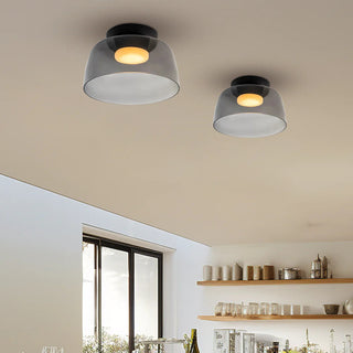 Modern Glass Ceiling Lamp - Designer Creative Glass Fixture for Living Room Lighting