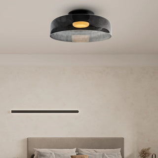 Modern Glass Ceiling Lamp - Designer Creative Glass Fixture for Living Room Lighting
