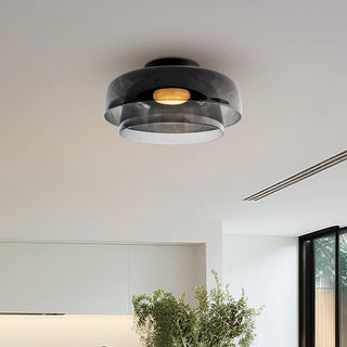 Modern Glass Ceiling Lamp - Designer Creative Glass Fixture for Living Room Lighting