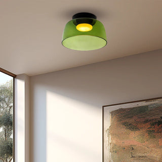 Plafonnier en verre multicouche - Lampe de plafond moderne pour salon avec abat-jour superposés