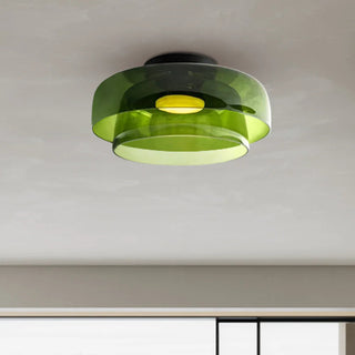 Modern Glass Ceiling Lamp - Designer Creative Glass Fixture for Living Room Lighting