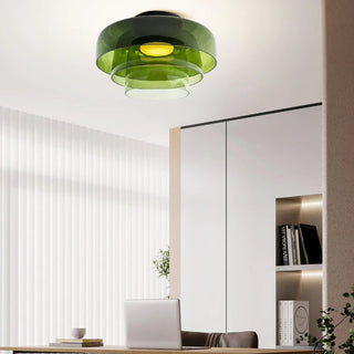 Modern Glass Ceiling Lamp - Designer Creative Glass Fixture for Living Room Lighting