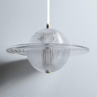 Planet pendant detail — glass modern unique ceiling fixture