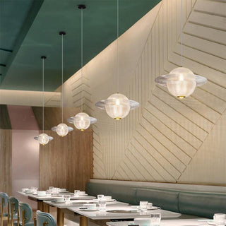 Glass Planet Pendant Light - Modern Pendant Lighting With Unique Glass Fixture