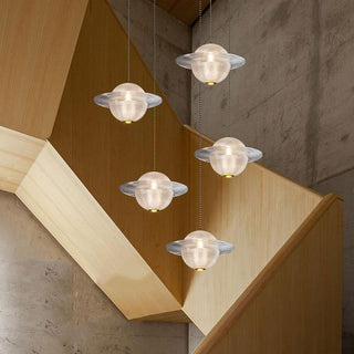 Glass Planet Pendant Light - Modern Pendant Lighting With Unique Glass Fixture