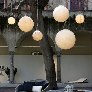 Dimmable moon resin lamp — round pendant floor fixture