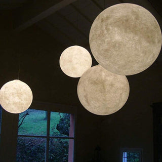Dimmable moon pendant light resin material for dining room