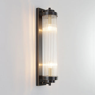 Applique Murale Crystal Pillar – Luminaire Mural Moderne en Métal avec Design en Verre Opulent