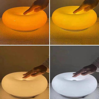 Modern donut glass wall lamp LED dimmable — sconce fixture