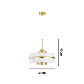 Metal glass pendant detail — Scandinavian soft glow fixture