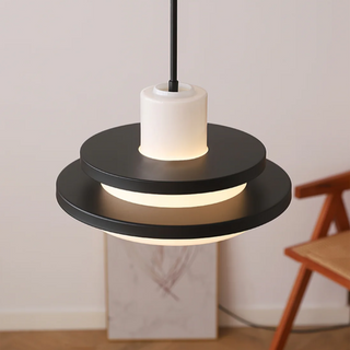 Glass pendant from below — equator vintage adjustable light