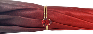 Exclusive red double canopy umbrella Swarovski crystal handle