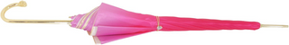 Elegant pink umbrella Italian rose design Swarovski handle