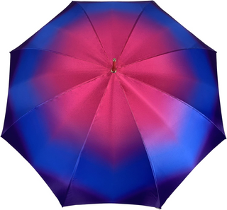 Purple double canopy umbrella – canopy detail view