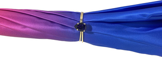 Luxury purple umbrella – gold handle and tip profile