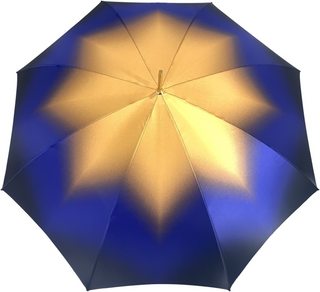 Italian blue umbrella – Swarovski crystal handle detail
